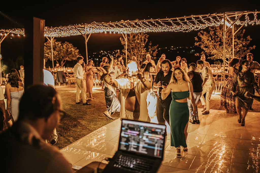 Destination Wedding dj services in greece, Sound & lighting services, Fireworks
